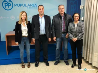 Concepción Miguélez, Salvador Cruz, Julián Ramos y Lourdes Villoria