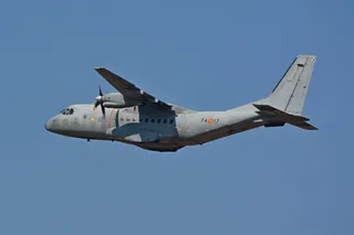 Imagen de uno de los aviones de la Escuela Militar de Transporte Aéreo de Matacán