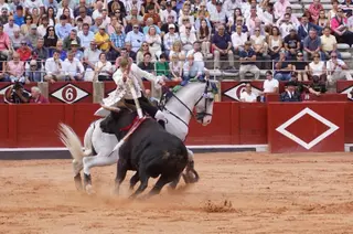 Exhibición de rejoneo en La Glorieta a cargo de Diego Ventura, Rui Fernandes y Sergio Galán