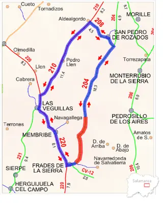 Cortada al tráfico la DSA-204 entre Frades de la Sierra y Navarredonda de Salvatierra desde el 3 de agosto