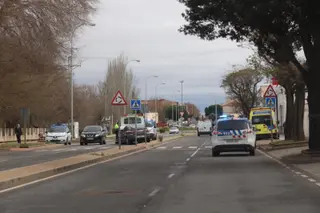 Accidente en la avenida de Lasalle