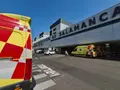 Ambulancias En El Hospital De Salamanca Aparcadas