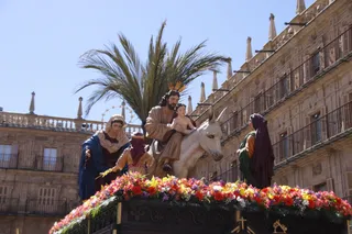 La Borriquilla inicia las procesiones de este Domingo de Ramos donde los niños han sido los protagonistas. Foto de archivo 2022