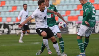Imagen del encuentro entre el Salamanca CF UDS y el Coruxo en el Helmántico la temporada pasada