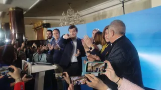 Mañueco celebra su triunfo en Salamanca en las Elecciones a las Cortes de Castilla y León 2026 | Javier S. Fraile