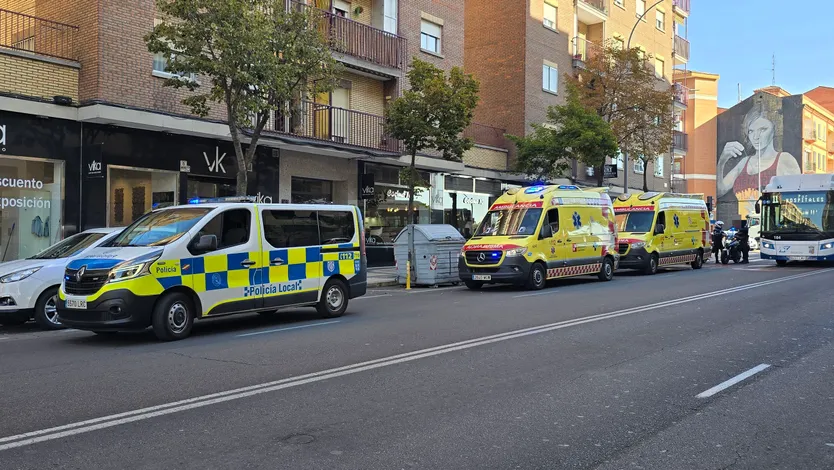 Accidente entre dos turismos en el paseo de la estación