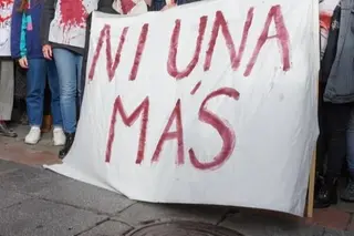 Acto contra la violencia de género en Salamanca. Archivo