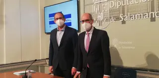 Antonio Luis Sánchez y Javier Iglesias presentan los presupuestos de 2022 de la Diputación