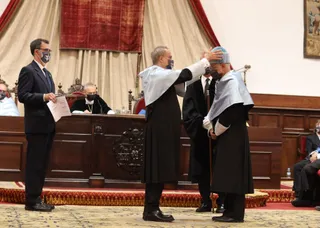 Un momento de la ceremonia