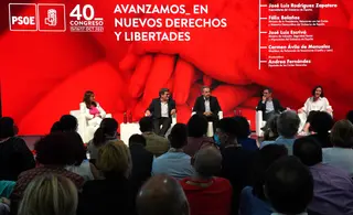 La alcaldesa de Peñaranda, durante su participación en el foro. ICAL