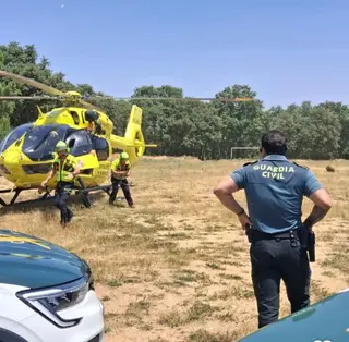 Rescate de un joven de 19 años en La Alberca. Guardia Civil de Salamanca