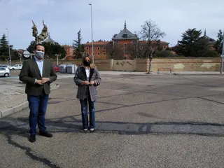 David Mingo y Marta Labrador en avenida Burgos