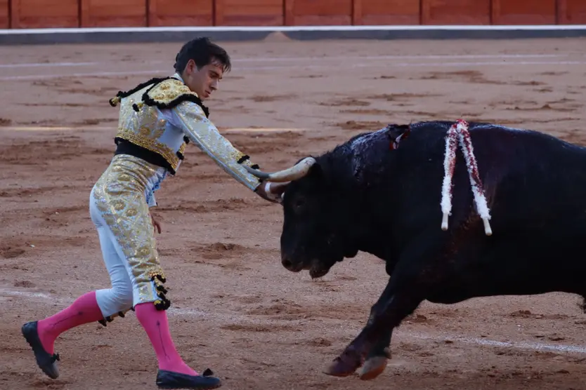 Ismael Martín parando a su primer toro tras un gran tercio de banderillas | Asier Galache