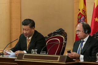 Visita del presidente de la República Popular China, Xi Jinping, a las Cortes Ge