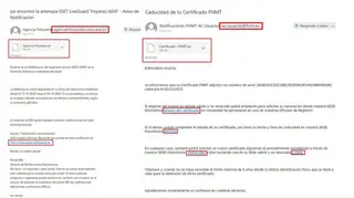 Detectada una campaña de suplantación a la Fábrica Nacional de Moneda y Timbre y a la Agencia Tributaria. Foto @guardiacivil
