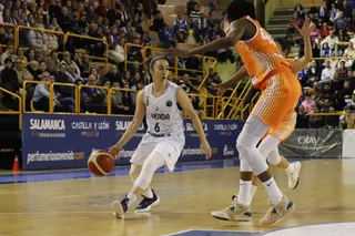 Silvia Domínguez, ante Schio | FOTO SALAMANCA24HORAS.COM