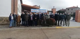 Luis Tudanca y Fernando Pablos en Aldeanueva de la Sierra