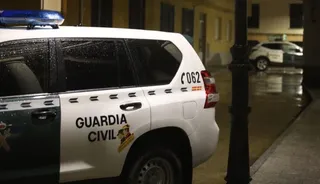 Guardia Civil en Mozárbez. Foto de archivo