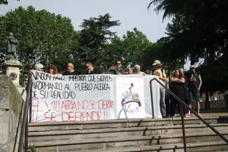 Concentración contra el cierre del CSA Villafría