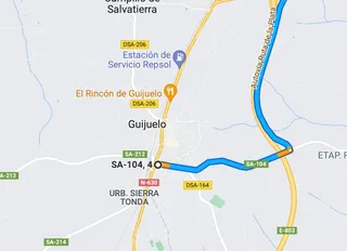 Lugar exacto del accidente | Salamanca 24 Horas