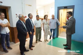 Visita obras en el colegio francisco de vitoria