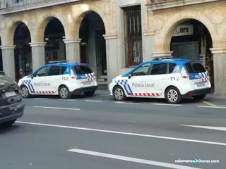 Policía local en gran vía