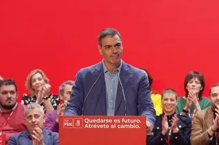 Pedro Sánchez en su participación en el XV Congreso Autonómico del PSOE
