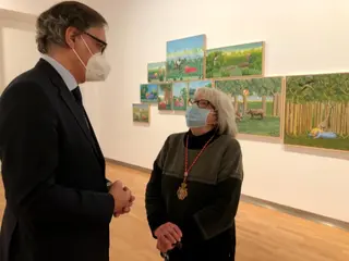 El DA2 acoge la primera gran exposición conmemorativa del 20 aniversario de la capitalidad cultural, “Leones en el jardín” de la artista salmantina Isabel Villar