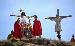 La ‘Pasión viviente’ vuelve a protagonizar el Viernes Santo en Serradilla del Arroyo | Foto ICAL