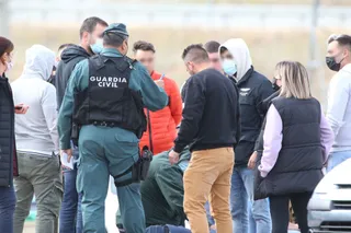 Pelea entre seguidores del Salamanca CF UDS y la Segoviana 8