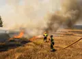 Los bomberos de Ledesma durante su intervención en Gejo del Barro 