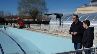 Obras de mejora en las piscinas municipales de Santa Marta