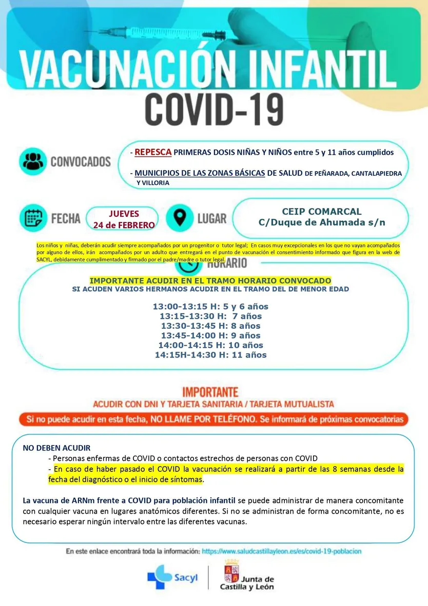 1. PEÑARANDA REPESCA VACUNACIÓN INFANTIL PRIMERAS DOSIS 24 de FEBRERO page 0001