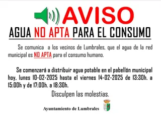 Lumbrales sin agua potable