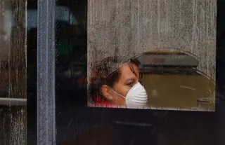 Usuarios del autobús urbano durante el estado de alarma. ICAL