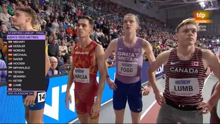 Mario García Romo, en la final del 1.500 metros del Mundial de Glasgow