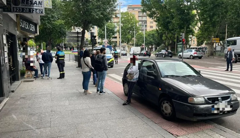 Atropello en la plaza de España