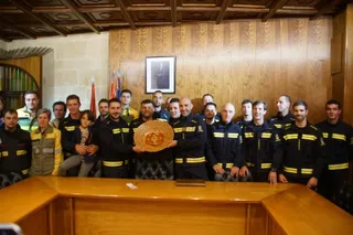 Los Bomberos de la Diputación dan voz al pregón de las fiestas de Alba de Tormes | Juanes