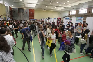 Cerca de 10 000 estudiantes disfrutan de la Feria de Bienvenida de la Universidad de Salamanca