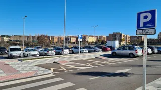 Aparcamiento de Tejares Sur, obra del Ayuntamiento de Salamanca