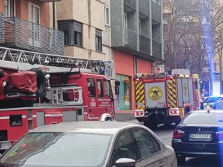 Bomberos en el Camino de las Aguas