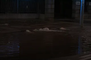 Inundación avenida San Agustín