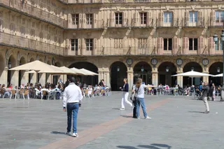 Plaza Mayor de Salamanca, gente