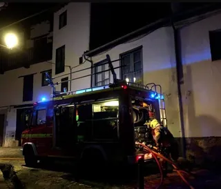 Foto de archivo de Bomberos de Béjar en Candelario