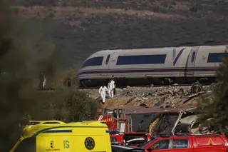 Zona del accidente ferroviario en Urda (Toledo) - ALEJANDRO MARTINEZ VELEZ - EUROPA PRESS