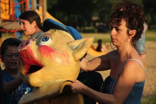 Fiestas de Huerta Otea: cabezudos
