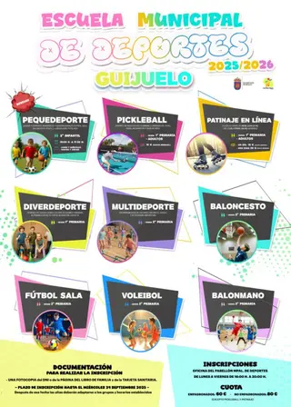 Programación de la Escuela de Deportes de Guijuelo | 5