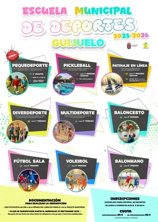 Programación de la Escuela de Deportes de Guijuelo | 5