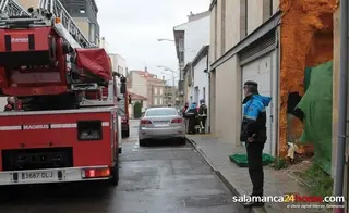 Intoxicada por humo en un incendio en una vivienda del Arrabal