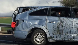 Accidente en la A-62 en Parada de Rubiales